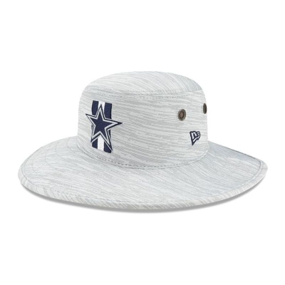 Blue Dallas Cowboys Hat - New Era NFL Official NFL Training Panama Bucket Hat USA6384729